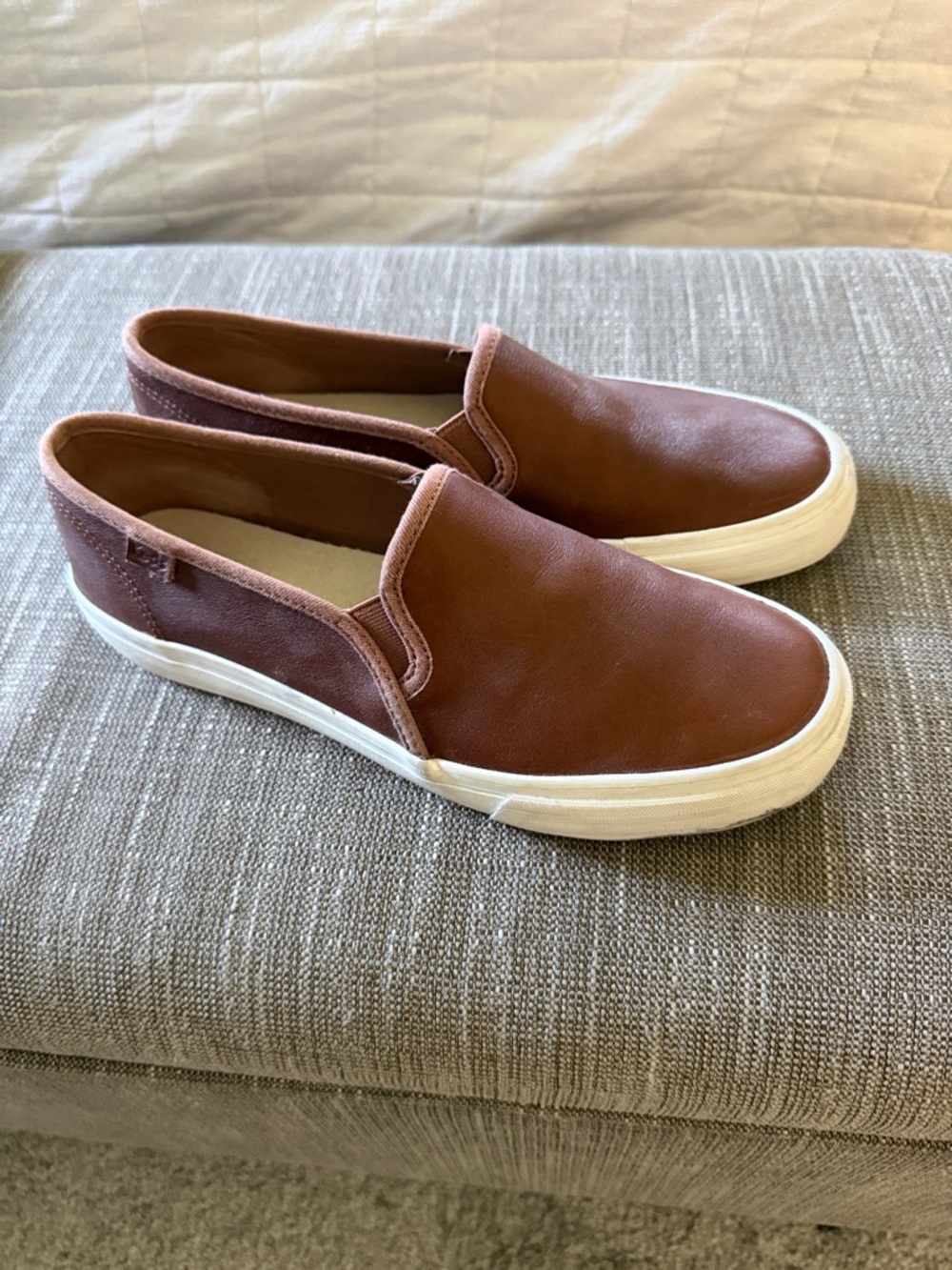 Great condition Keds Brown Leather Slip On